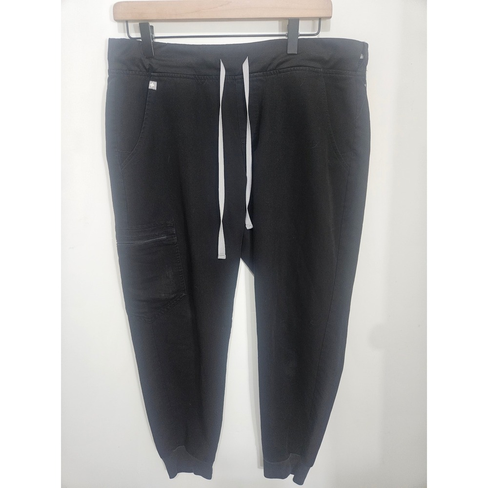 FIGS Black Scrub Jogger Pants Technicalโ Collection W18SW2005P Womens L